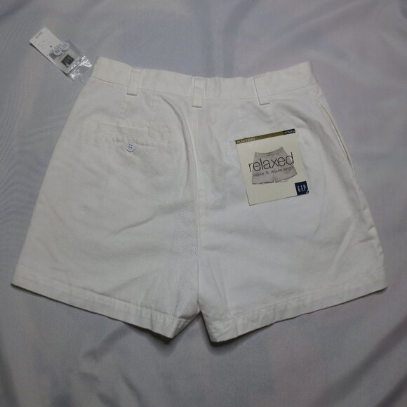 NWT GAP womens SHORTS white BUTTON-FLY relaxed fit HIGH WAIST denim SIZE 6 - Picture 10 of 10